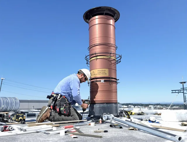 Installed chimney liner by Naugatuck Chimney Sweep in Naugatuck, CT