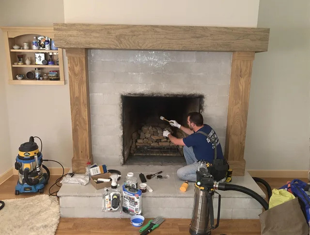 Detailed creosote removal process by Naugatuck Chimney Sweep in Naugatuck, CT
