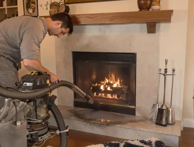 Routine fireplace upkeep by Naugatuck Chimney Sweep in Naugatuck, CT